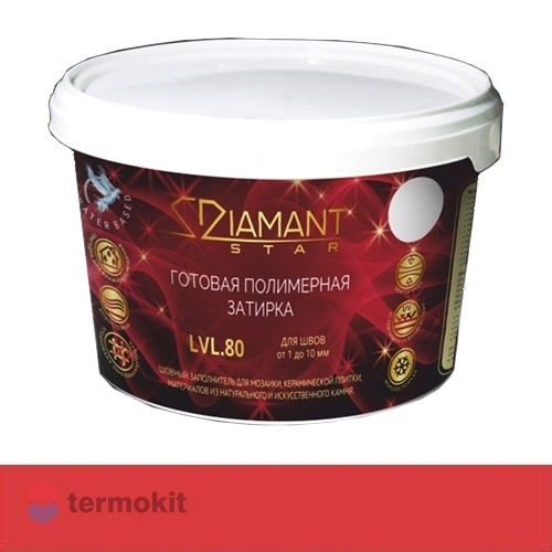 Затирка Диамант полимерная Diamant Star 823 красный (2 кг)