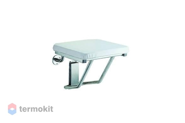 Сиденье для душа мягкое NOFER хром матовый 15066.S