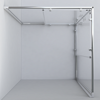 Душевой уголок Vincea Garda 1900x900x900 (тонированное стекло) черный VSS-1G900CGB