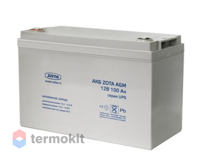Источник бесперебойного питания АКБ ZOTA AGM 100-12