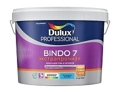 Dulux Professional Bindo 7 матовая, Краска для стен и потолков латексная экстрапрочная, база BW 9л