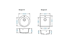 Мойка для кухни ALVEUS BOOGIE 10 черный 1133430