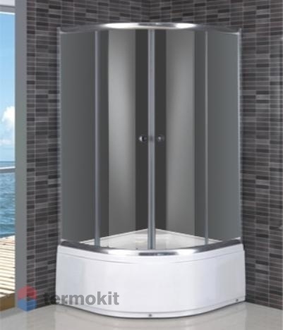Душевой уголок Dolphin TN-110 100х100х195 с поддоном хром 28911100-11
