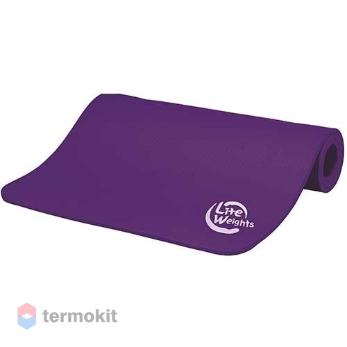 Коврик для йоги и фитнеса Lite Weights 180х61х1см 5420LW, фиолетовый