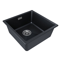 Мойка для кухни Paulmark LUMI черный металлик LU45-BLM