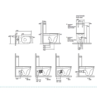 Чаша унитаза напольного KERASAN Tribeca 511701