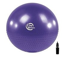 Мяч гимнастический массажный Lite Weights BB010-30 75 см, фиолетовый, с насосом