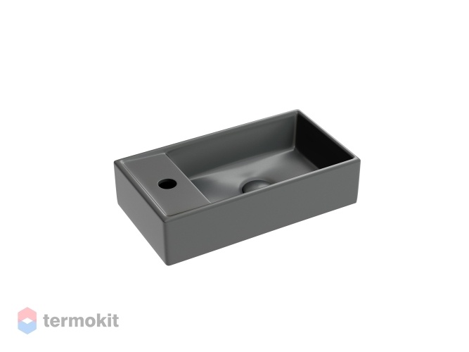 Раковина Ceramicanova ELEMENT 40 правая антрацит матовый CN6051RMDH