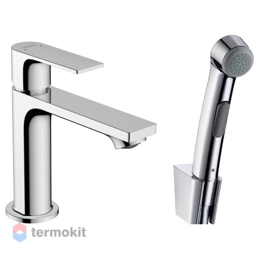 Смеситель для раковины Hansgrohe Rebris E с гигиеническим душем 72216000