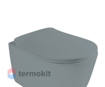 Сиденье для унитаза AXA Eva Soft Close серый матовый AF8809