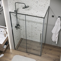 Душевой уголок Grossman Galaxy 1950x1400x700 графит сатин 120.K33.01.1470.42.00