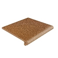 Клинкерная плитка Gresan Natural Peldano Fiorentino фронтальная ступень 33х33х5