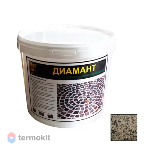 Затирка Диамант полимерная для брусчатки Каменно-серый 15 кг