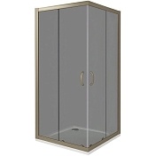 Душевой уголок Good Door Jazze 1850х800х800 (тонированное стекло) бронза ДЖ00039
