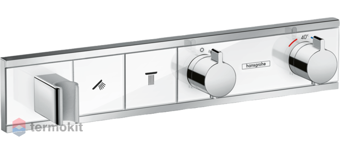 Встраиваемый смеситель для душа Hansgrohe RainSelect с термостатом, для 2 потребителей 15355400