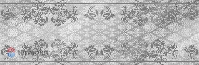 Керамическая плитка Eurotile Ceramica Eclipse 775 gray декор 29,5x89,5