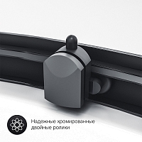 Душевой уголок AM.PM Gem 1500x900x900 черный матовый W90G-401A090BT