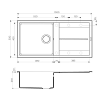 Мойка для кухни Omoikiri Sumi 100-BL 4993654