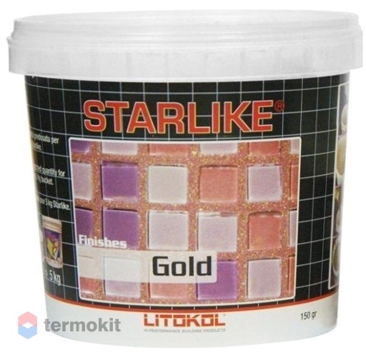 Затирочная смесь (добавка) Litokol Starlike Gold (золотая) 150г