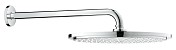 Верхний душ с кронштейном Grohe Rainshower Cosmopolitan Metal, диаметр 310 мм, с ограничением расхода воды 26066000