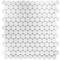 Мозаика Стеклянная Vidrepur Antislip Circle № 100 Antid. (на сетке) 30,6x31,4