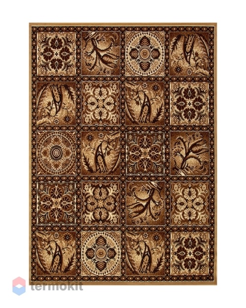 Ковёр Merinos Laguna 200x400 прямоугольный бежевый/коричневый D494