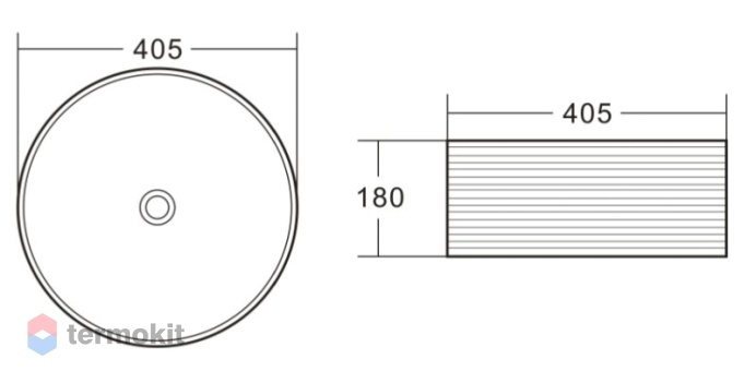 Раковина накладная BelBagno BB1406