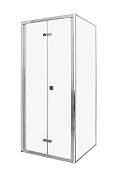 Душевой уголок Ceruttispa 1950x900x900 хром Bella ZQD91T