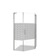 Душевой уголок Good Door Fantasy 1850х900х900 (узорчатое стекло) Хром ФА00002