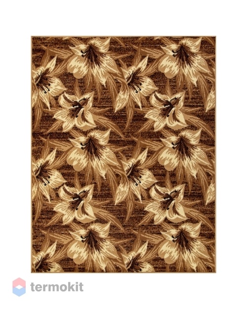 Ковёр Merinos Laguna 80x150 прямоугольный коричневый/бежевый D490