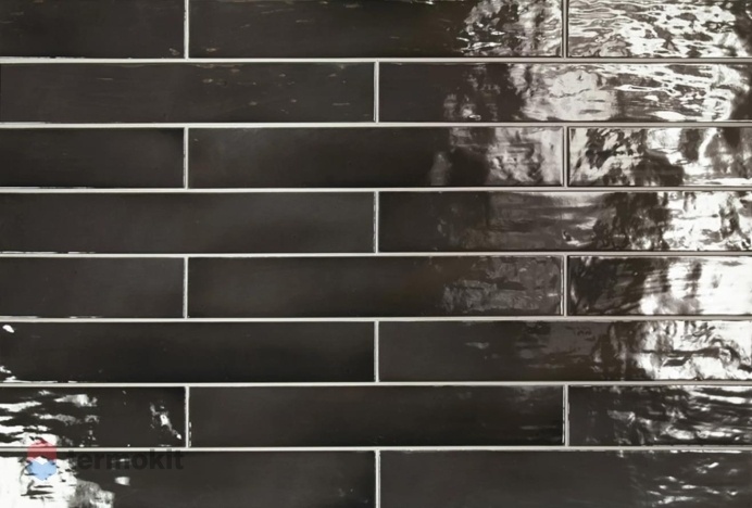 Керамическая плитка Equipe Manacor 26926 Black настенная 6,5x40