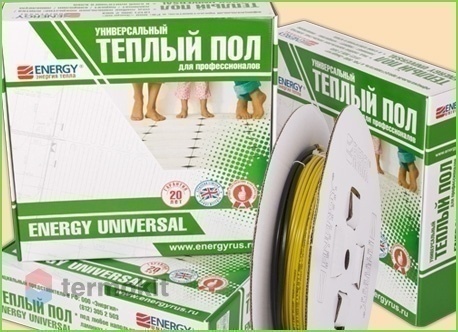Двужильный нагревательный кабель Energy Universal 450 (3.0-4.5 кв.м)