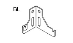 Кронштейн Buderus K9.2BL настенный левый белый, с пласт. встав. для 10/11 типов, все высоты