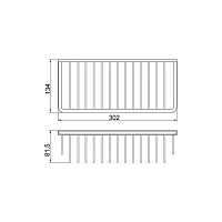 Полка металлическая Veragio BASKET VR.GFT-9045.BR УЦЕНЕННАЯ