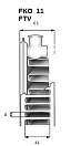 Радиатор Kermi FKV FTV 11 0504 500x400 стальной панельный с нижним подключением