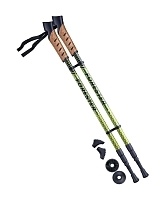 Палки для скандинавской ходьбы Berger Forester 67-135 см 3-секционные, болотный/жёлтый