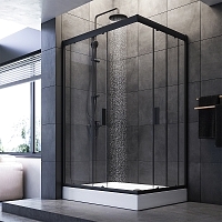 Душевой уголок AM.PM Gem 1900x1200x900 черный матовый W90G-404-120290-BT