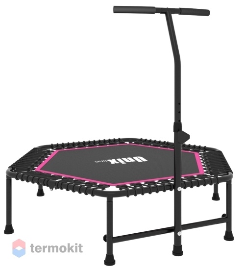 Батут UNIX line FITNESS 4.3 ft 130 cm розовый TR130FITP