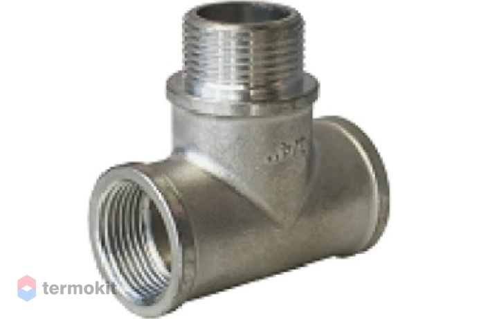 Elsen Тройник ВНВ 1", 1", 1" TIN латунь равнопроходной
