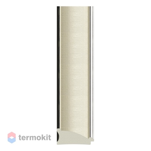 Зеркало с фацетом в багетной раме EVOFORM EXCLUSIVE 44 белая кожа с хромом BY 7448