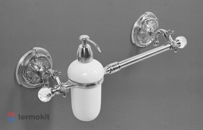 Полотенцедержатель с дозатором для мыла Art&Max Barocco хром AM-2057D-Cr-C