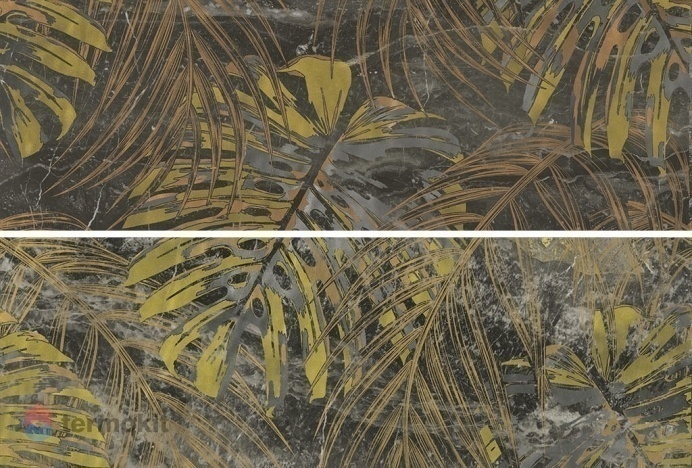 Керамическая плитка Azteca Nebula Dec Nectar R90 Black панно 60x90
