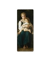 Дизайн-радиатор Varmann Solido Glass 1520x550 TS с нанесением рисунка Две сестры (Вильям Бугро)