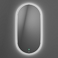 Зеркало OWL 1975 Langas c LED подсветкой 400x800 белый OWLM200300