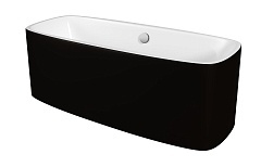 Акриловая ванна Grossman Forta 1500x750 черный глянец GR-2801B