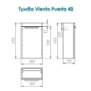 Тумба под умывальник Alvaro Banos Viento 50, белый лак