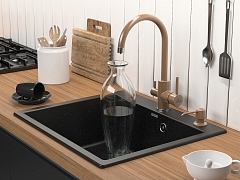 Мойка для кухни Paulmark Kante черный PM106052-BL