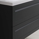 Тумба под раковину ART&MAX PLATINO 58 подвесная серый матовый AM-Platino-580-2C-SO-GM