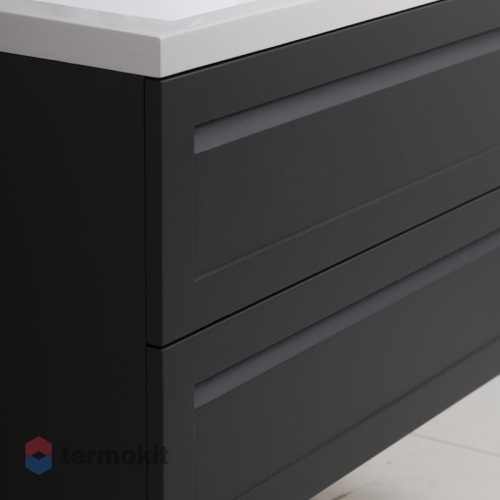 Тумба под раковину ART&MAX PLATINO 58 подвесная серый матовый AM-Platino-580-2C-SO-GM