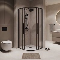 Душевой уголок Niagara Nova 1950x800x800 черный матовый NG-6825-34BLACK